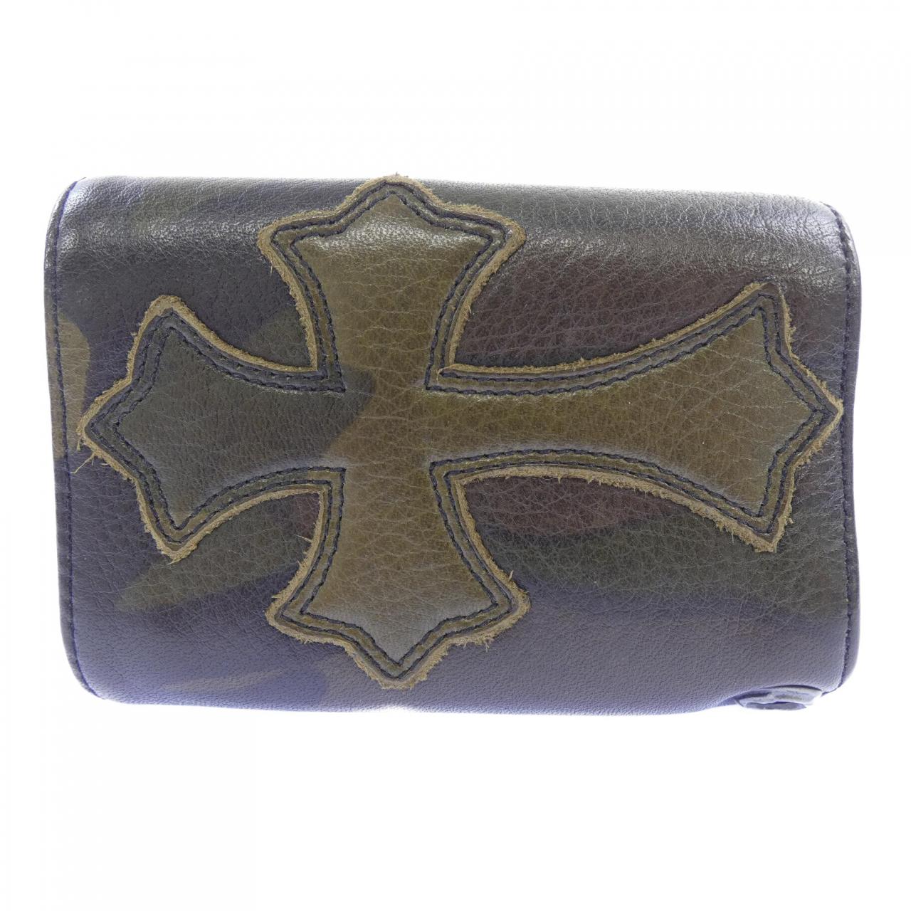 クロムハーツ CHROME HEARTS 3 FOLD CRS BALL クロスパッチ WALLET