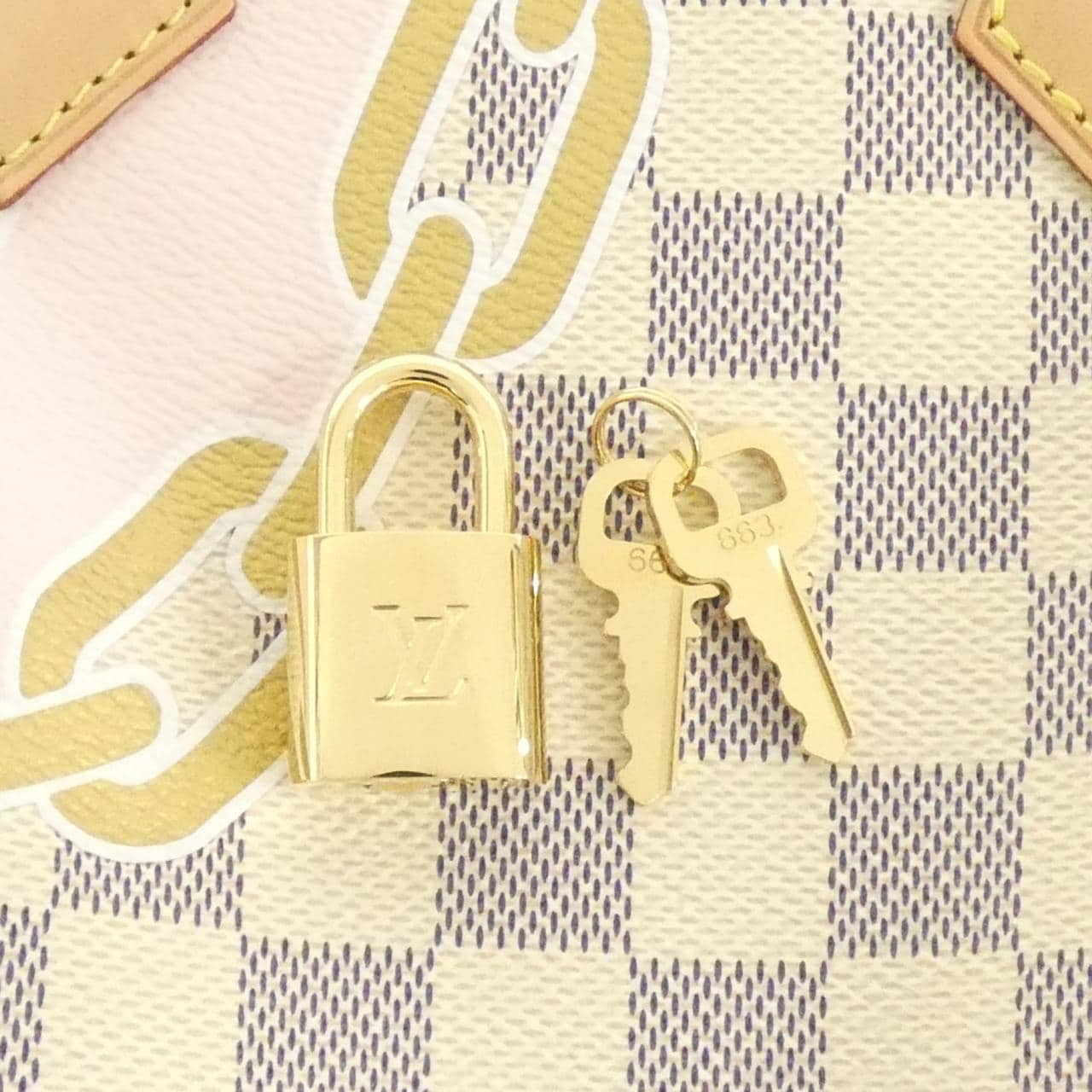 ルイヴィトン ダミエ アズール(ロープアンドチェーン) スピーディ バンドリエール 25cm N40473 ボストンバッグ