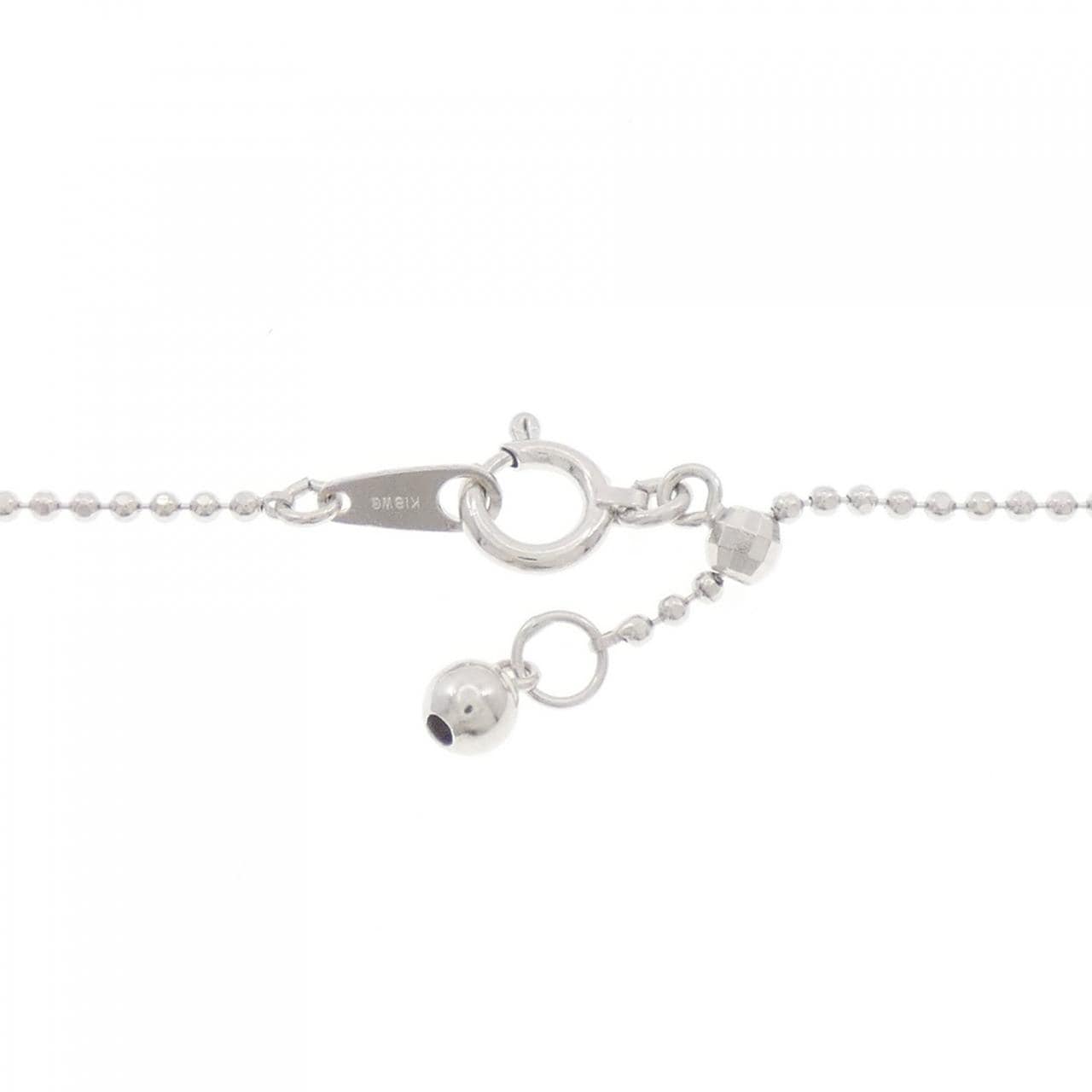 K14WG/K18WG ハート パヴェ ダイヤモンド ネックレス 1.00CT