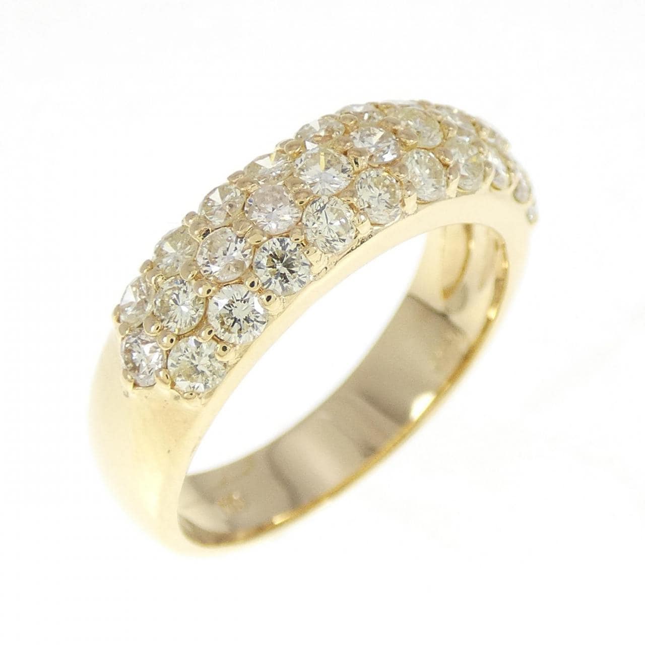 K18YG パヴェ ダイヤモンド リング 1.00CT