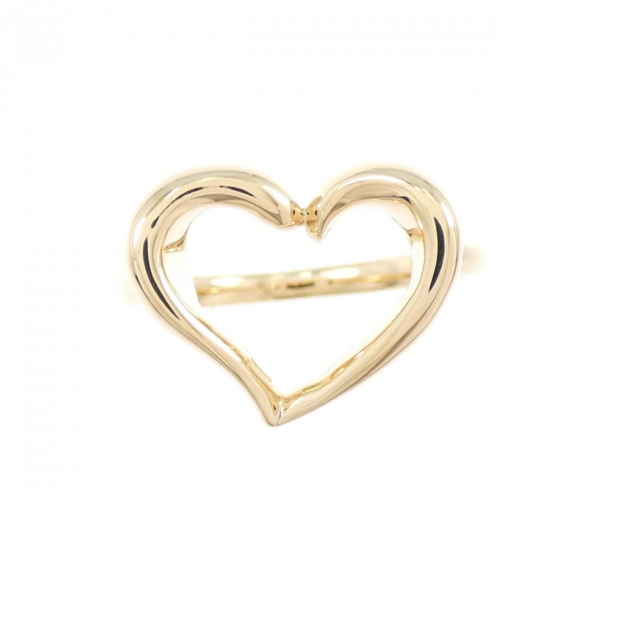 4゜C K18YG ハート リング