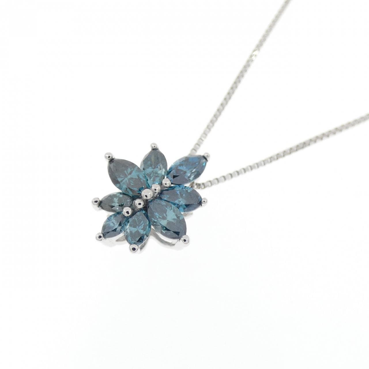 K18WG ダイヤモンド ネックレス 0.30CT