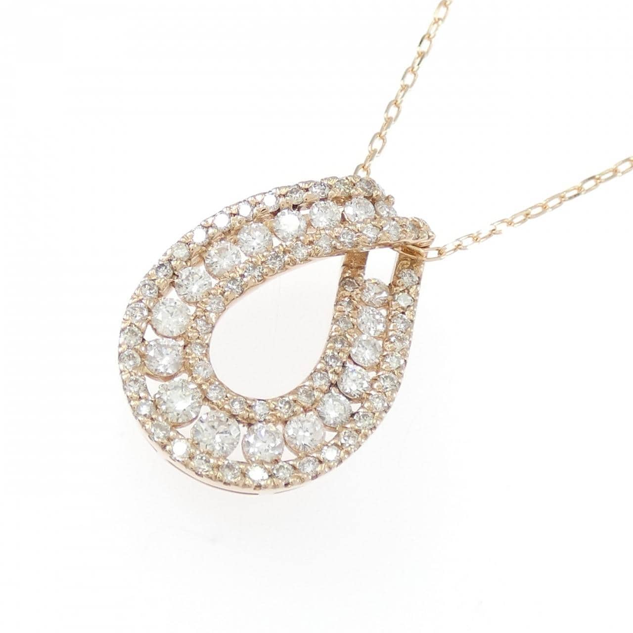 K18PG ダイヤモンド ネックレス 1.00CT