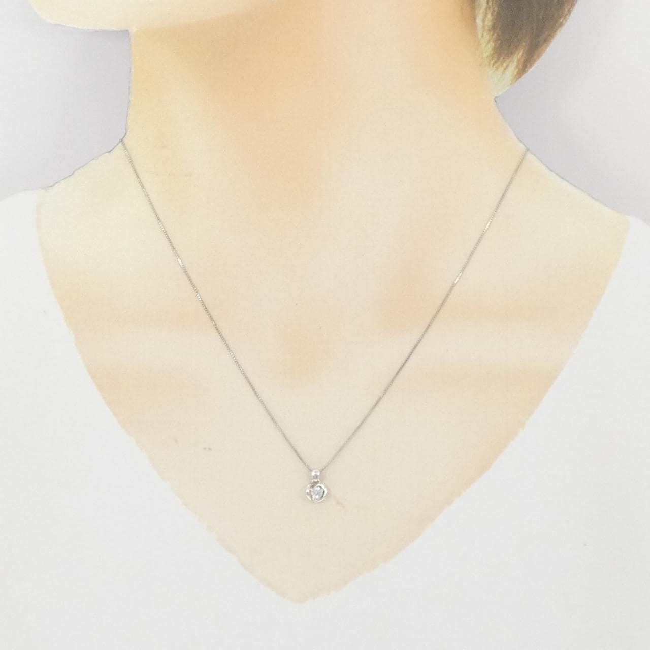 PT900/PT850 ダイヤモンド ネックレス 0.12CT