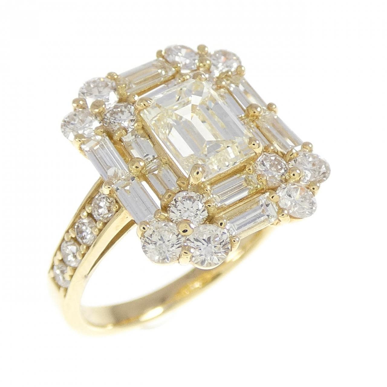 【新品】K18YG ダイヤモンド リング 1.001CT