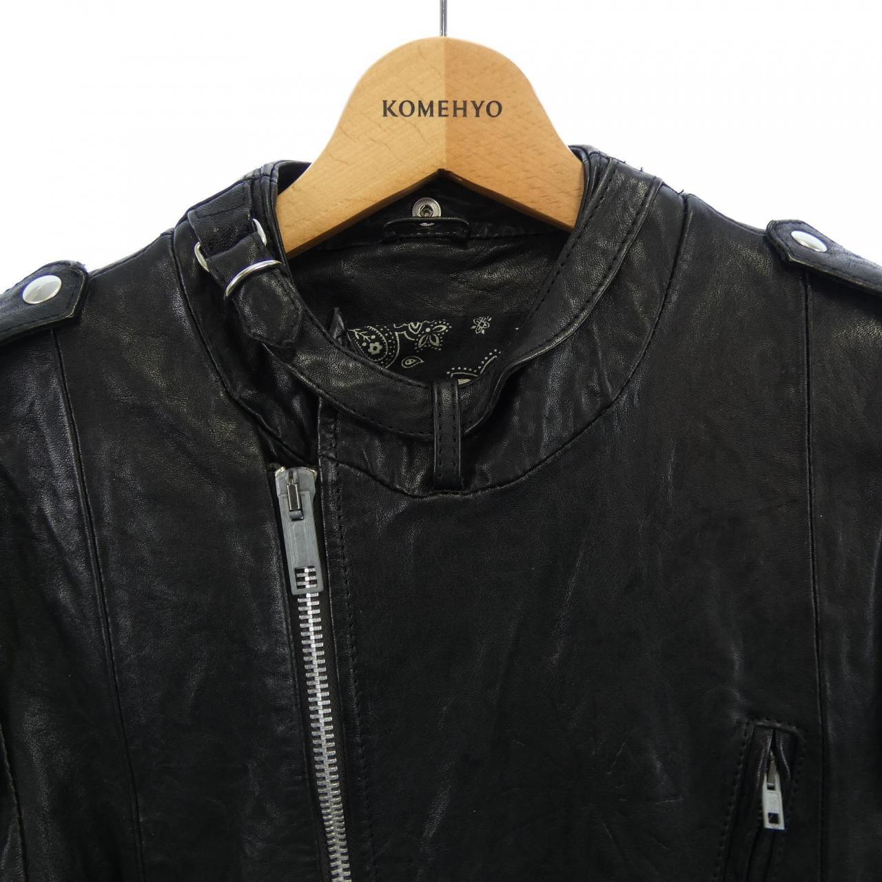 ゴールデングース GOLDEN GOOSE レザーライダースジャケット