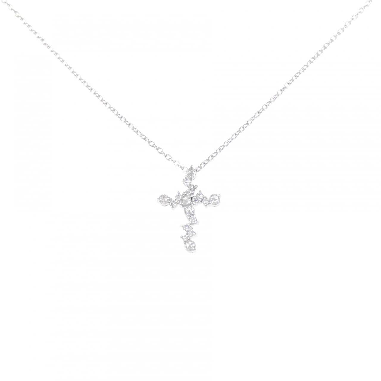 ポンテヴェキオ クロス ネックレス 0.17CT