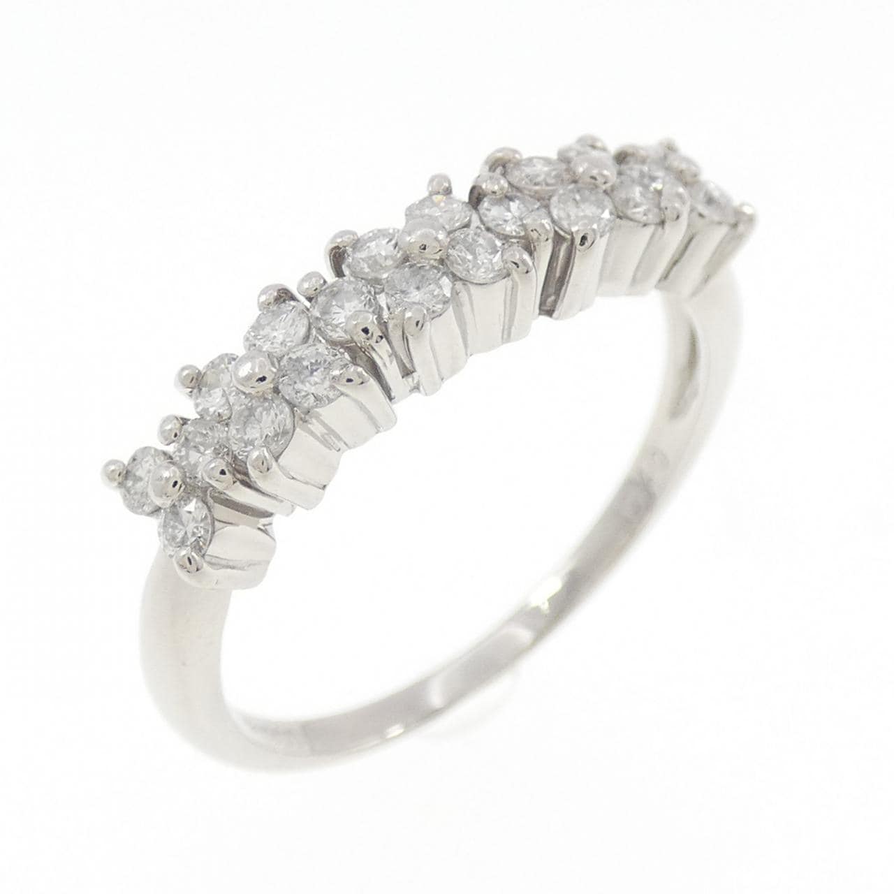 PT900 フラワー ダイヤモンド リング 0.40CT