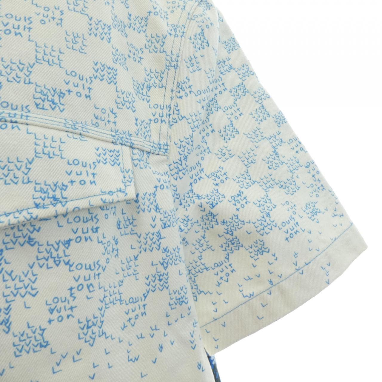 ルイヴィトン LOUIS VUITTON ランドスケープショートスリーブデニムシャツ HNS18WNW3 S/Sシャツ