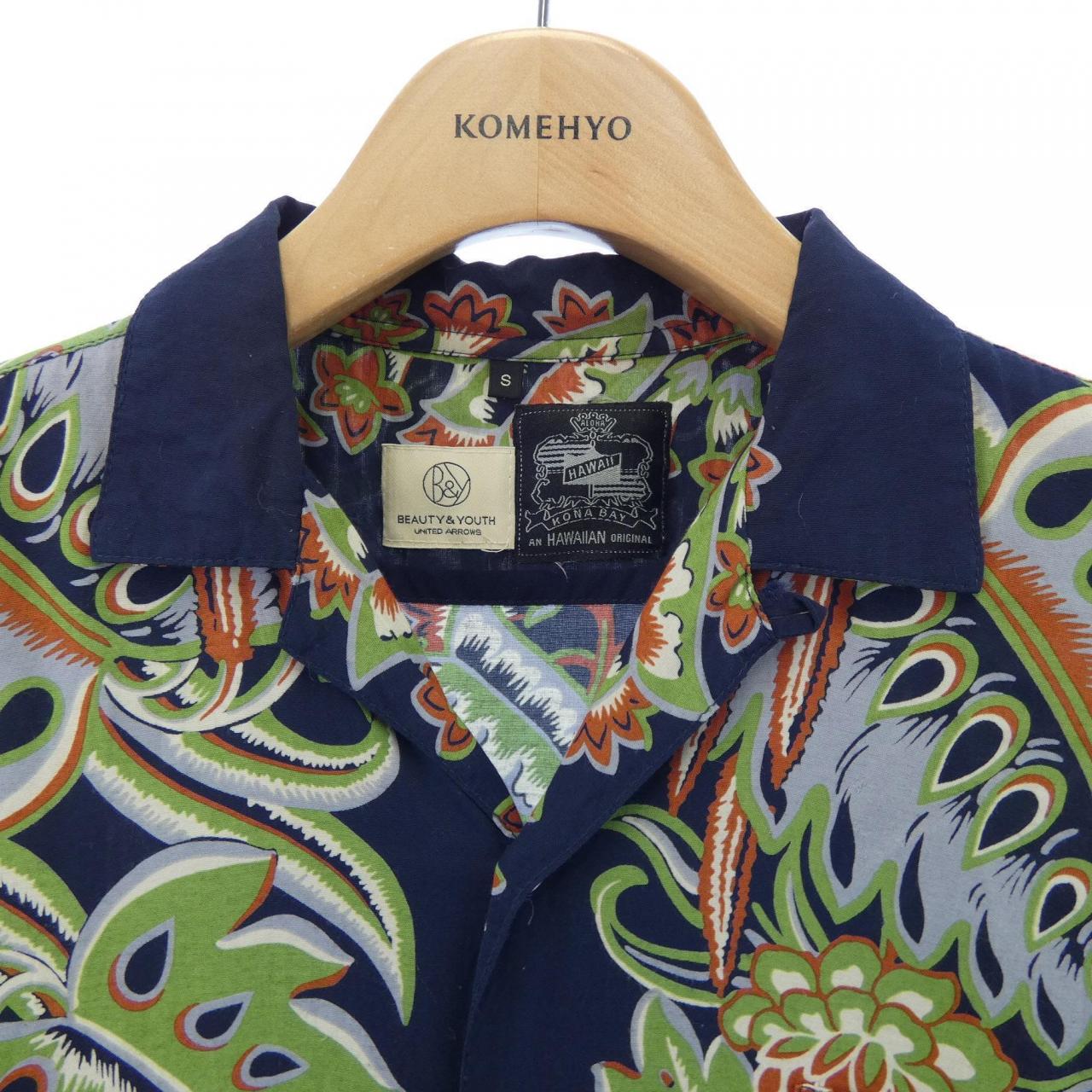 ビューティーアンドユース BEAUTY&YOUTH(U.A) S／Sシャツ