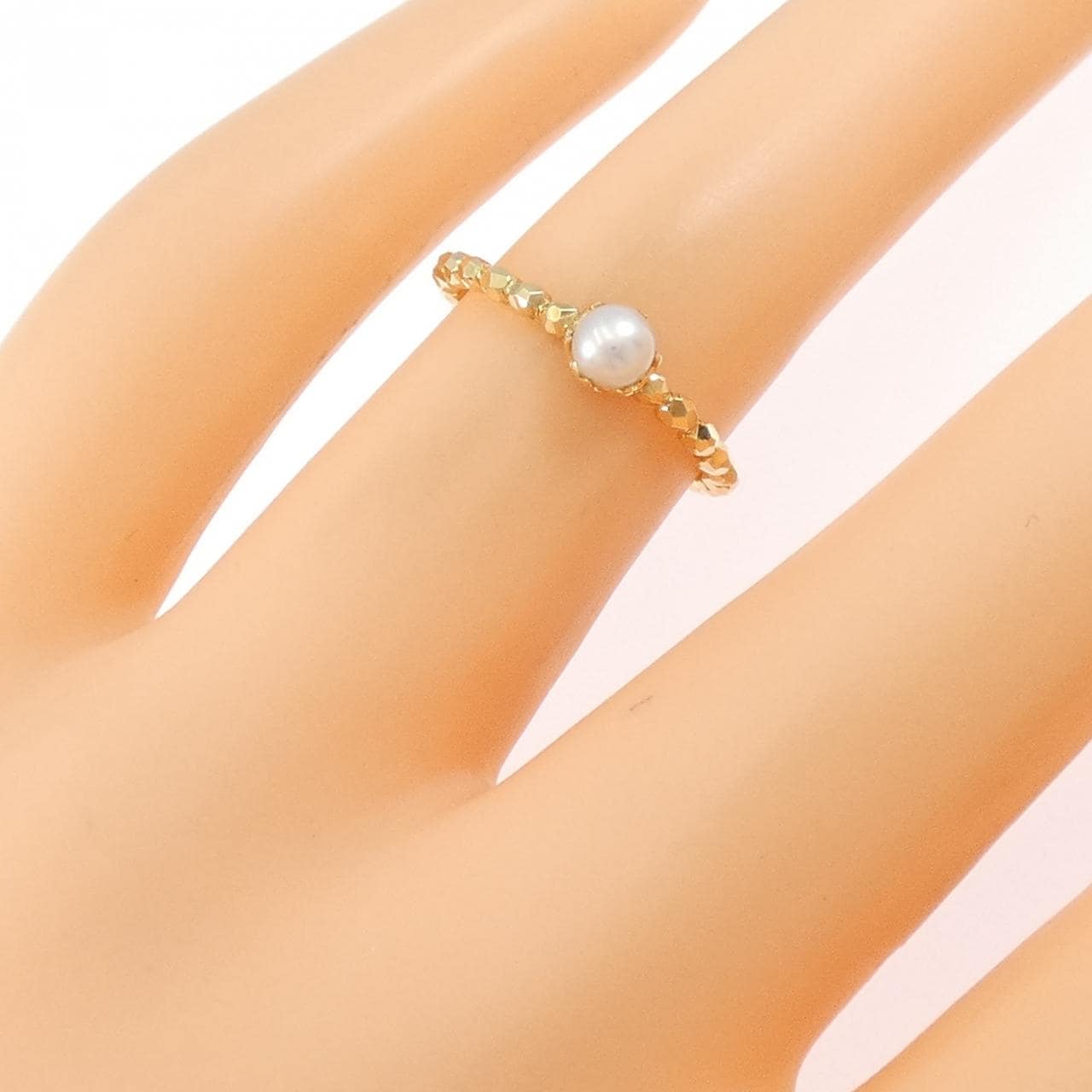 K18YG アコヤパール リング