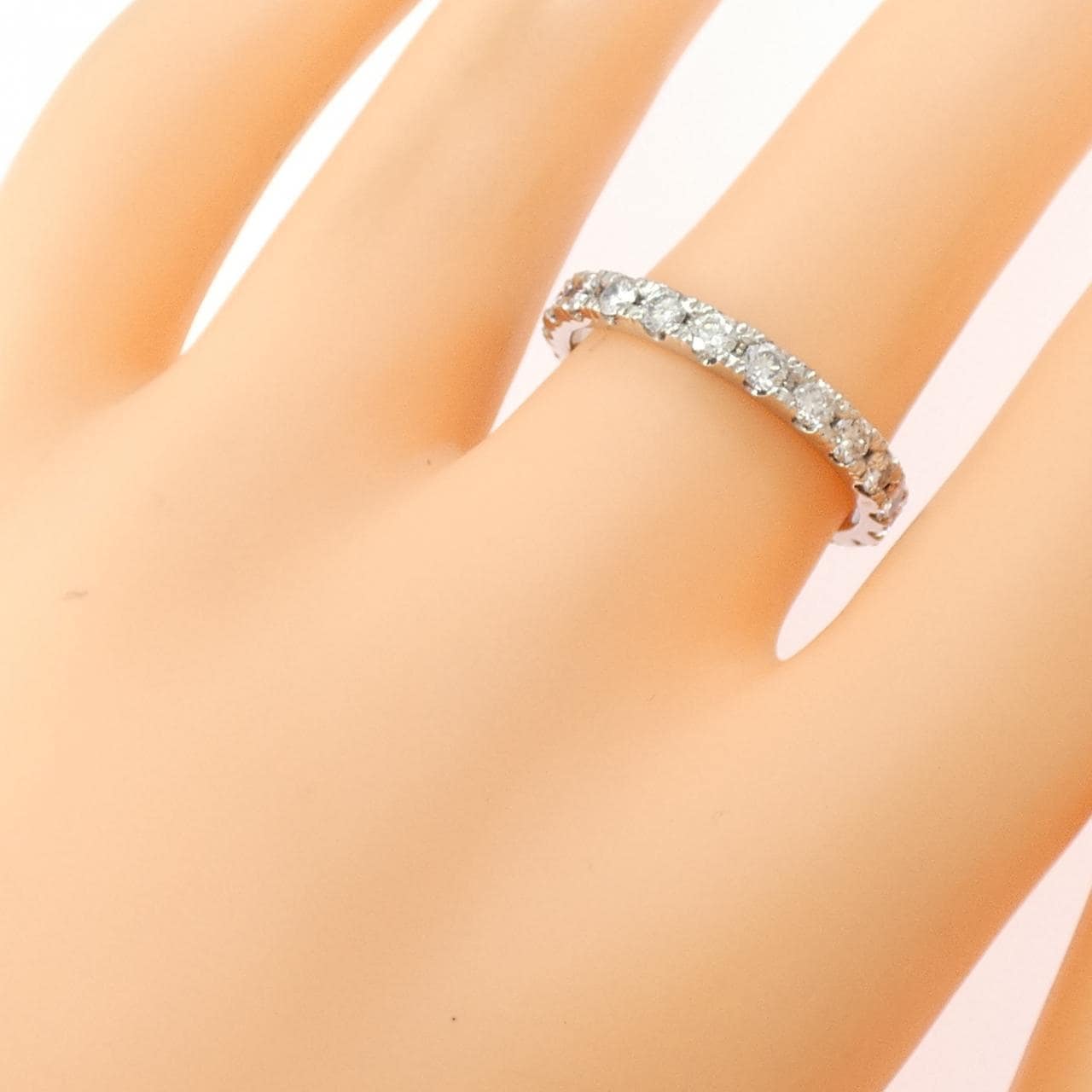 PT900 フルエタニティ ダイヤモンド リング 1.53CT