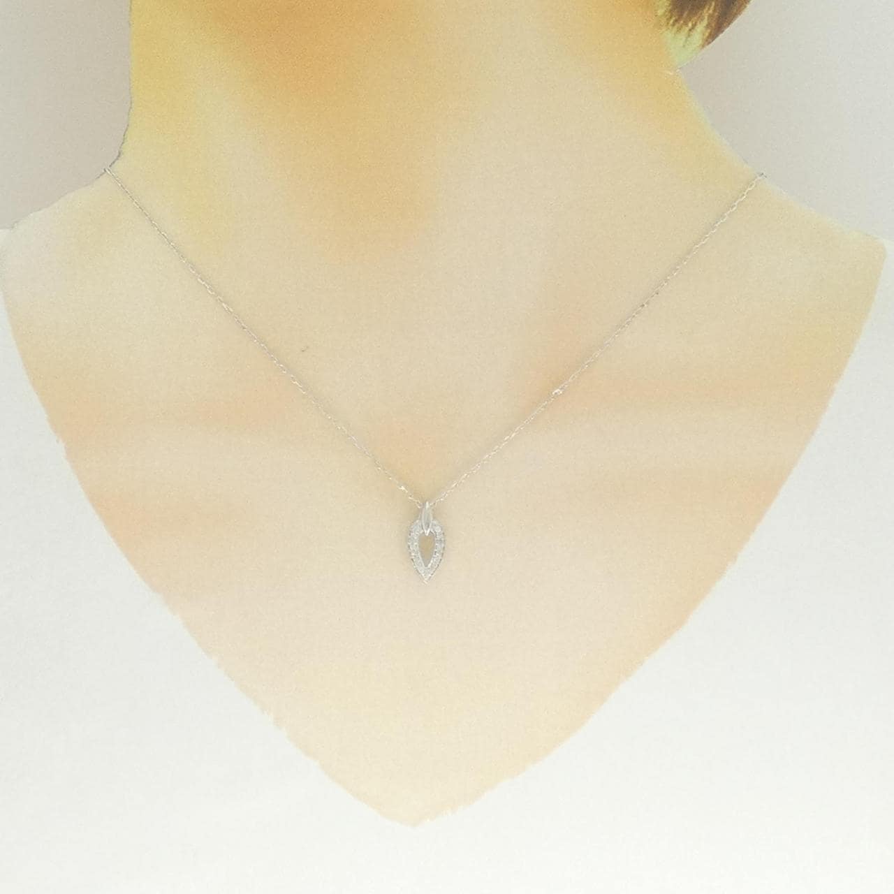 K18WG ダイヤモンド ネックレス