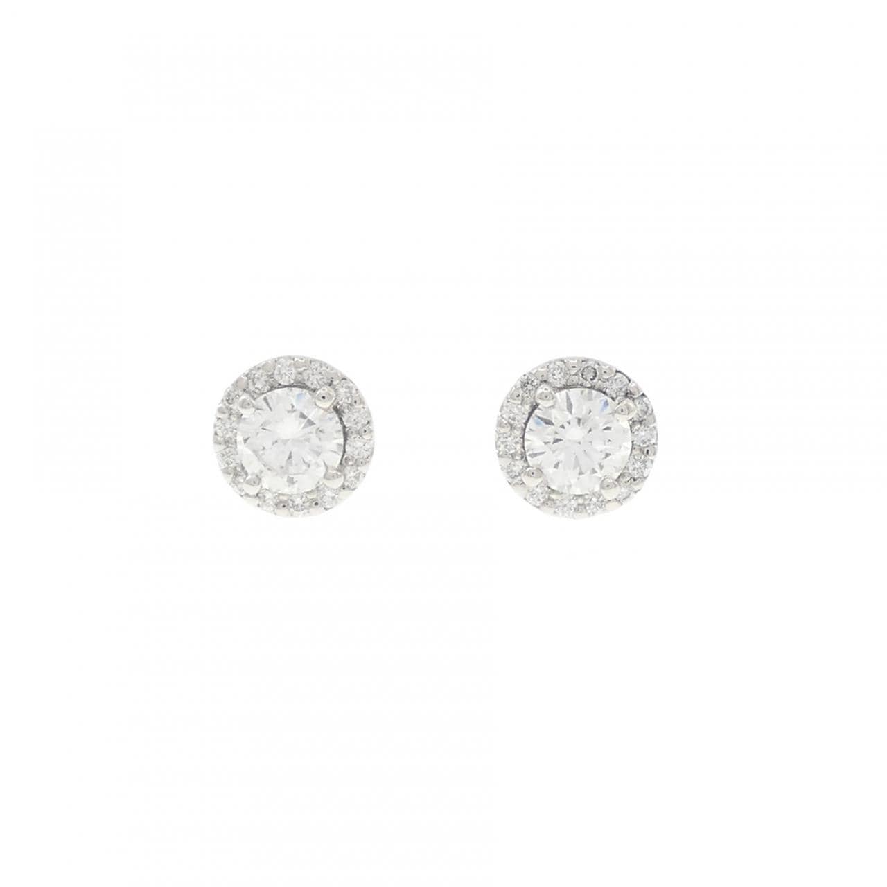 【リメイク】PT900/ST ダイヤモンド ピアス 0.312CT 0.313CT G SI1 VG-G