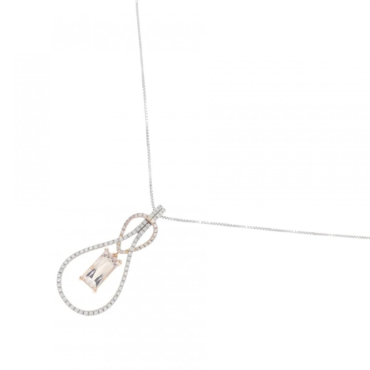 K18PG/K18WG ベリル ネックレス 1.78CT