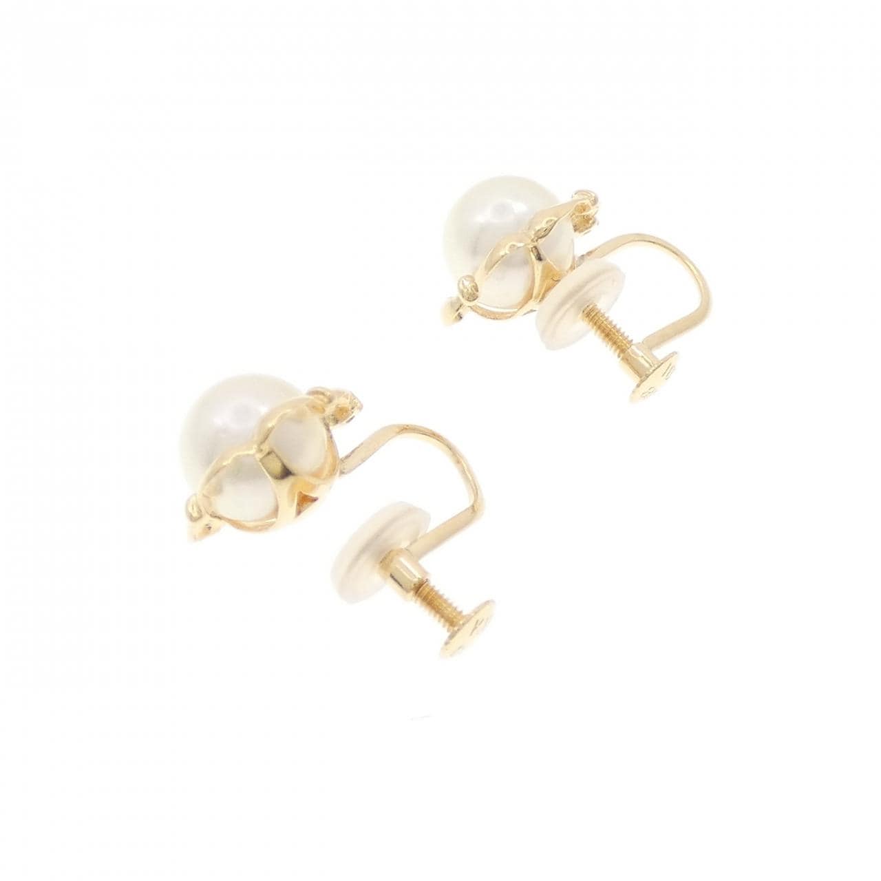 K18YG アコヤパール イヤリング 7.1mm