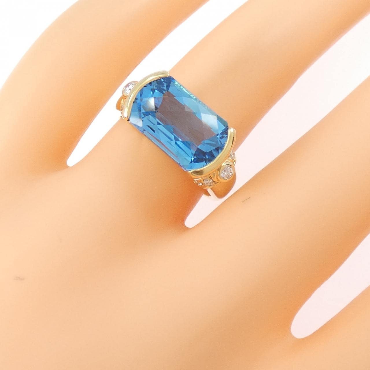 タサキ ブルートパーズ リング 5.75CT