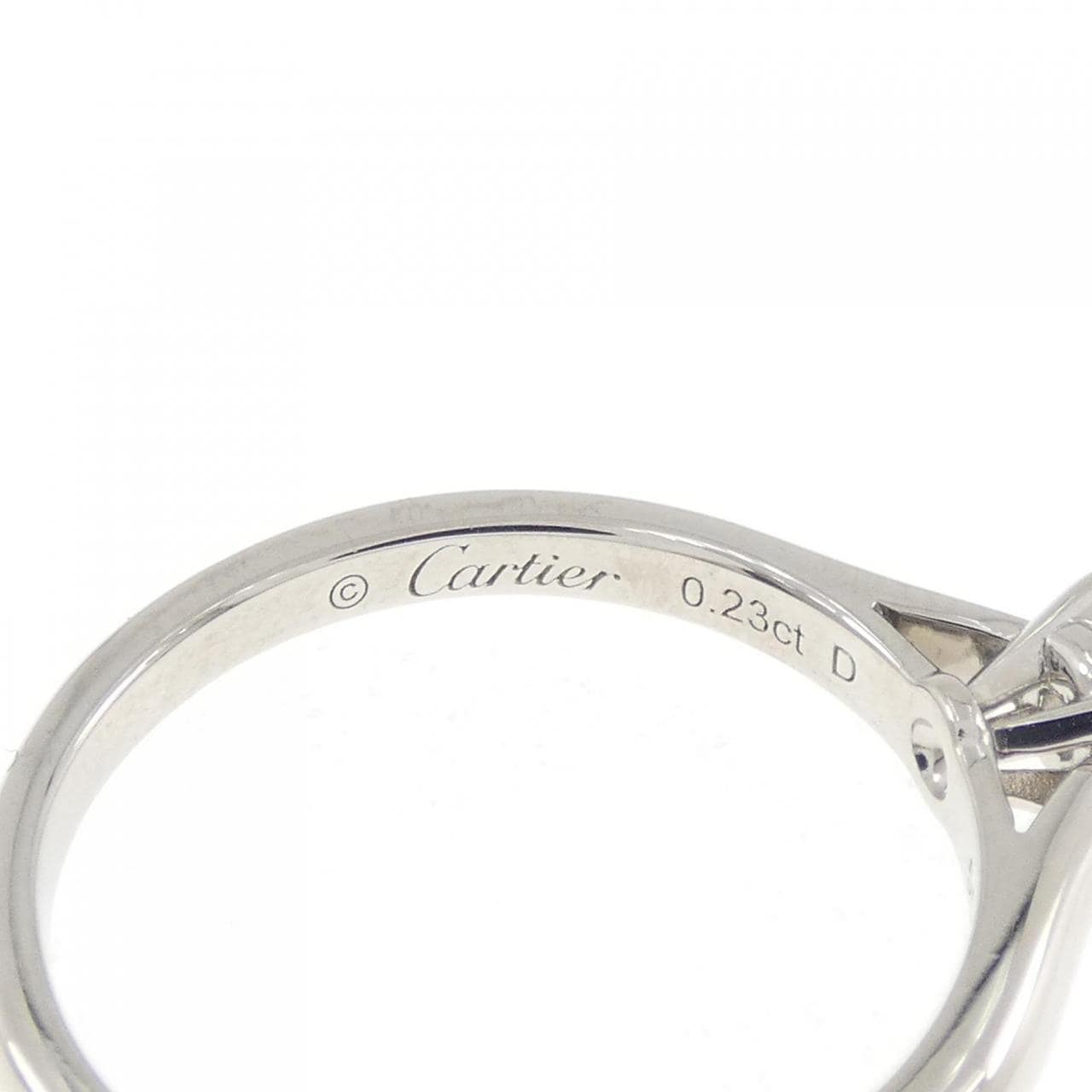 カルティエ 1895 ソリテール リング 0.23CT E IF 3EXT