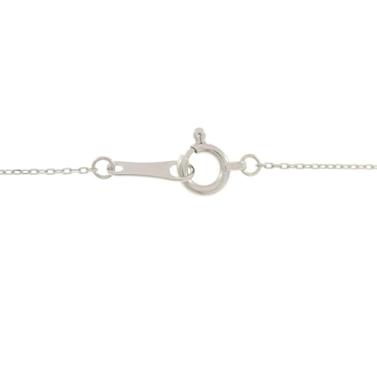 PT900/PT850 フラワー ダイヤモンド ネックレス 0.21CT