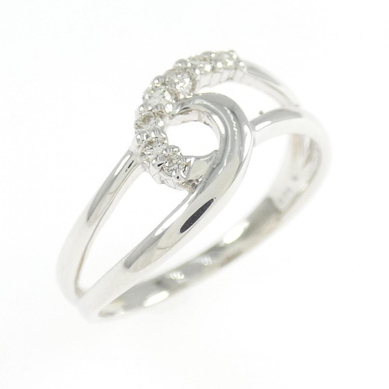 K18WG ダイヤモンド リング 0.08CT