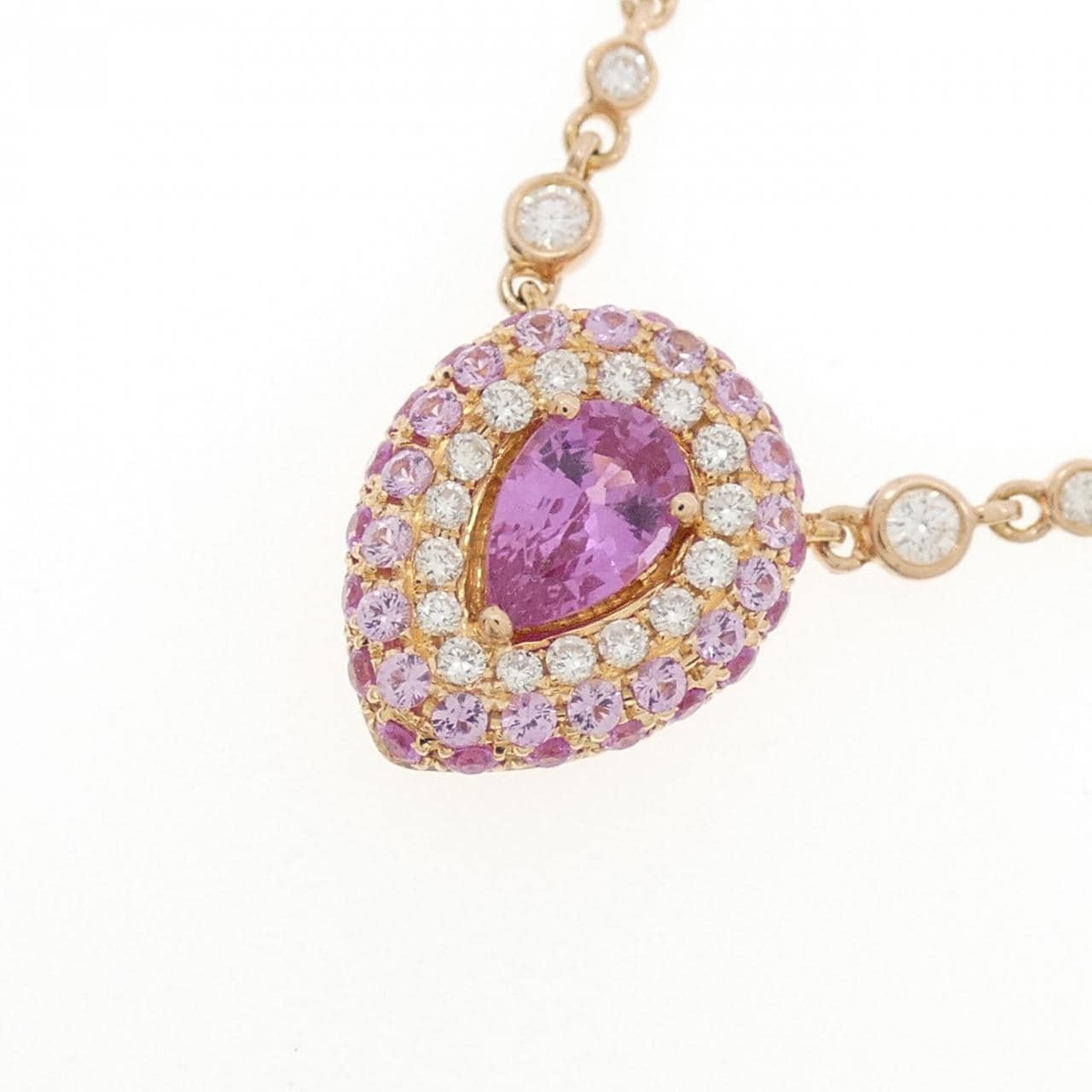 750YG サファイヤ ネックレス 0.85CT