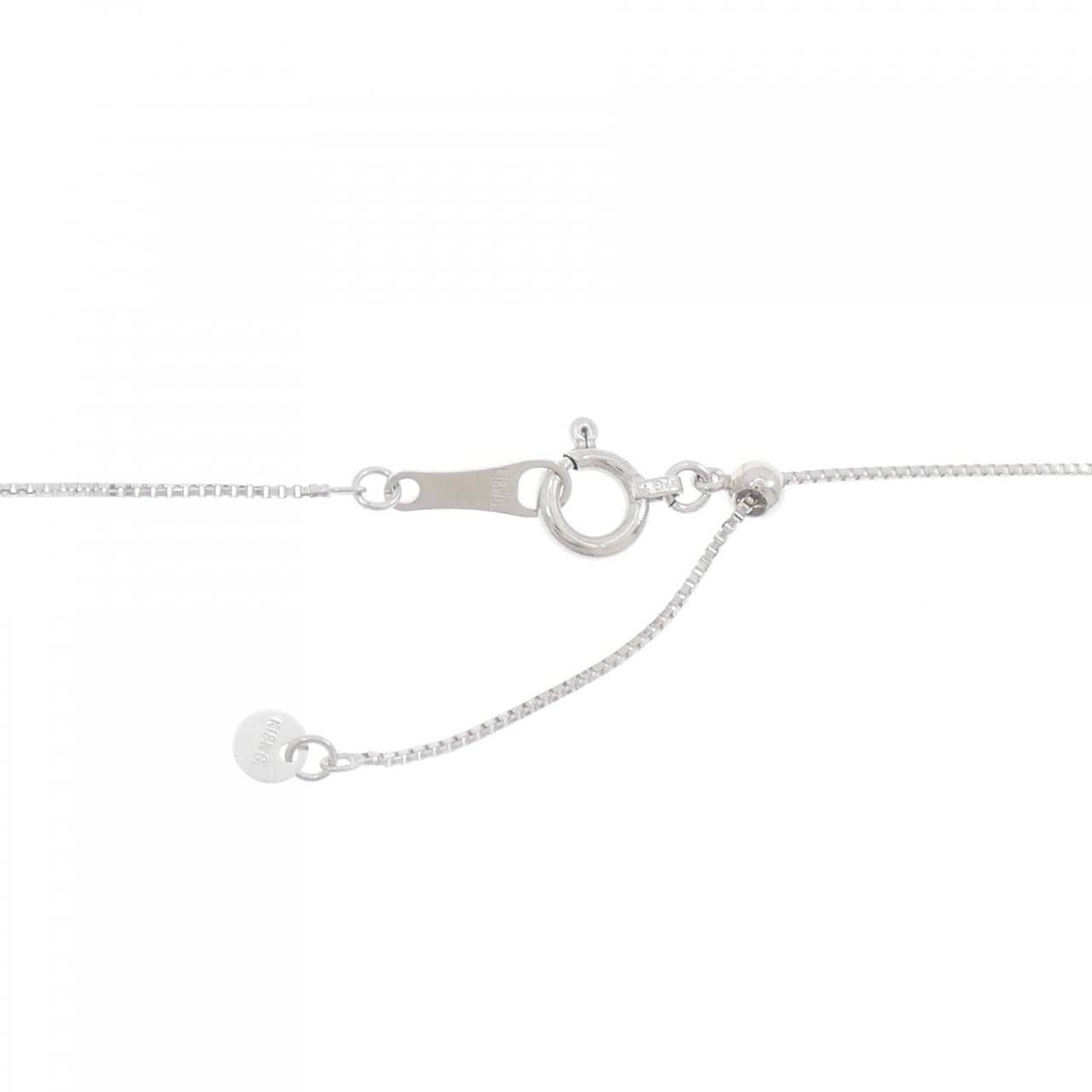 K18WG ダイヤモンド ネックレス 0.10CT