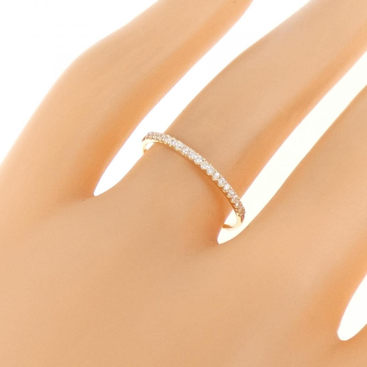 【リメイク】K18YG ダイヤモンド リング 0.10CT