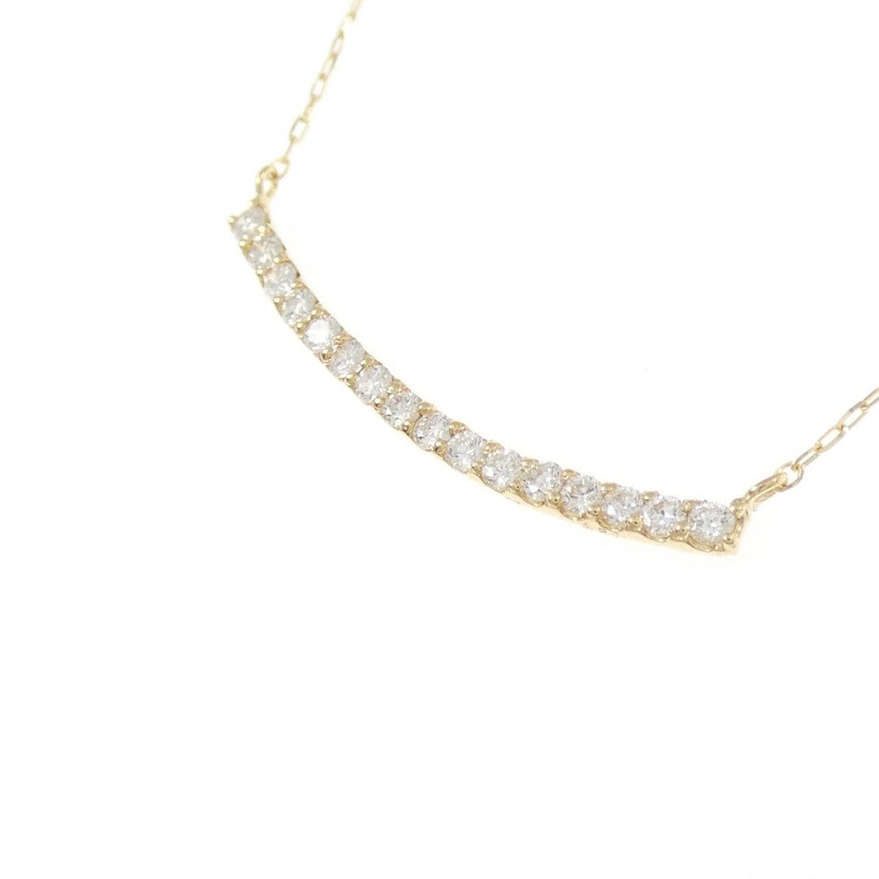 【リメイク】K18YG ダイヤモンド ネックレス 0.20CT