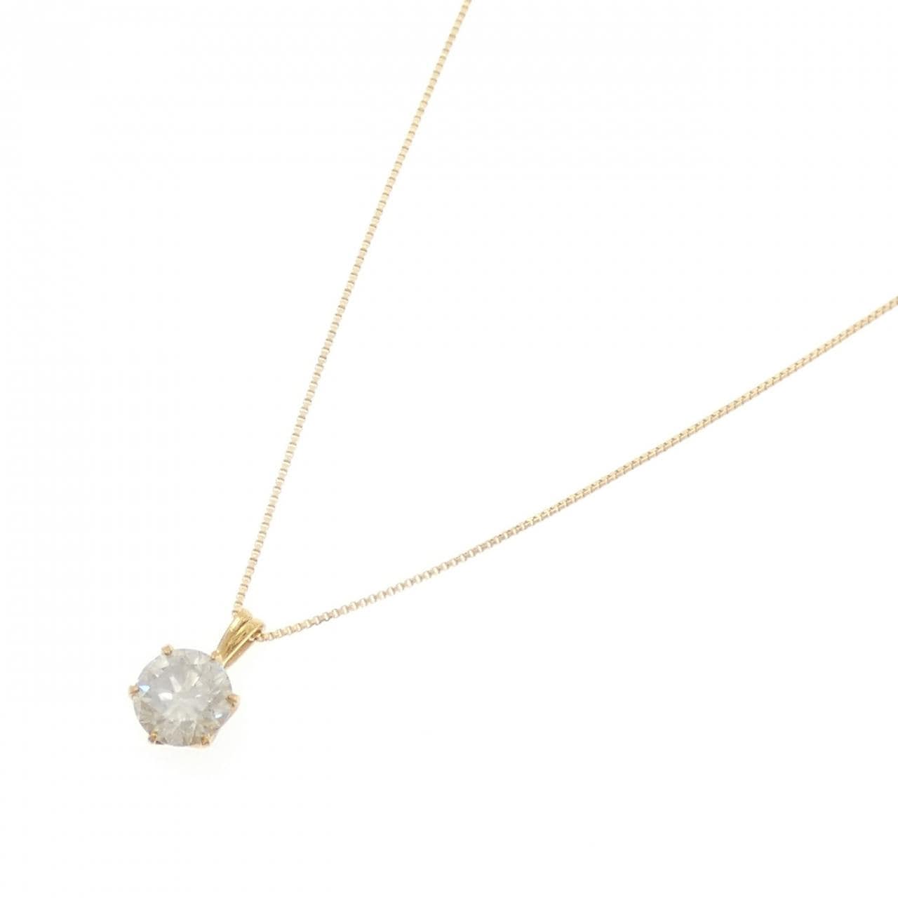 K24YG/K18YG ダイヤモンド ネックレス 1.2CT