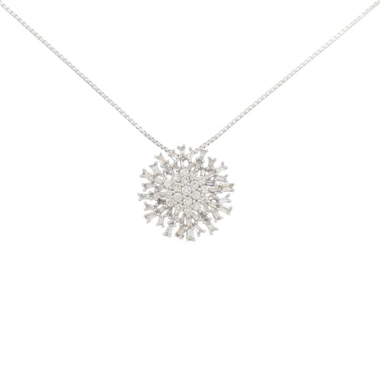 ジーエスティービー K18WG ネックレス 0.45CT