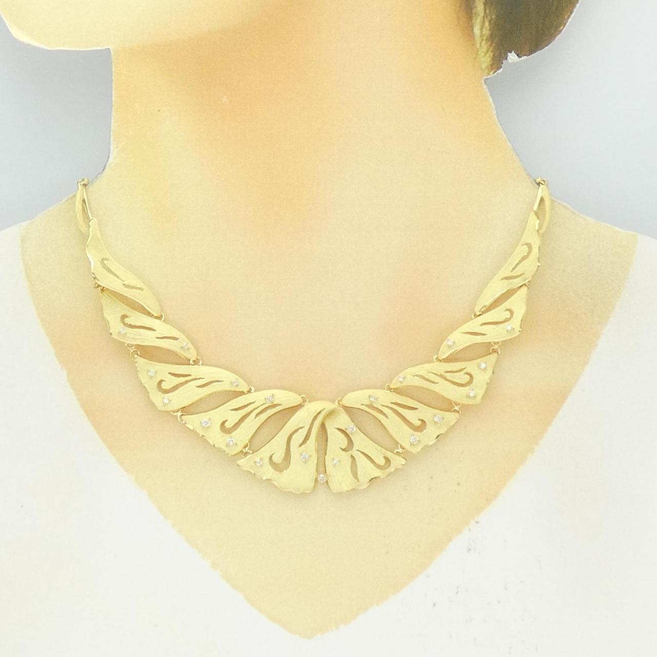 タムラシュンイチ ダイヤモンド ネックレス 0.44CT