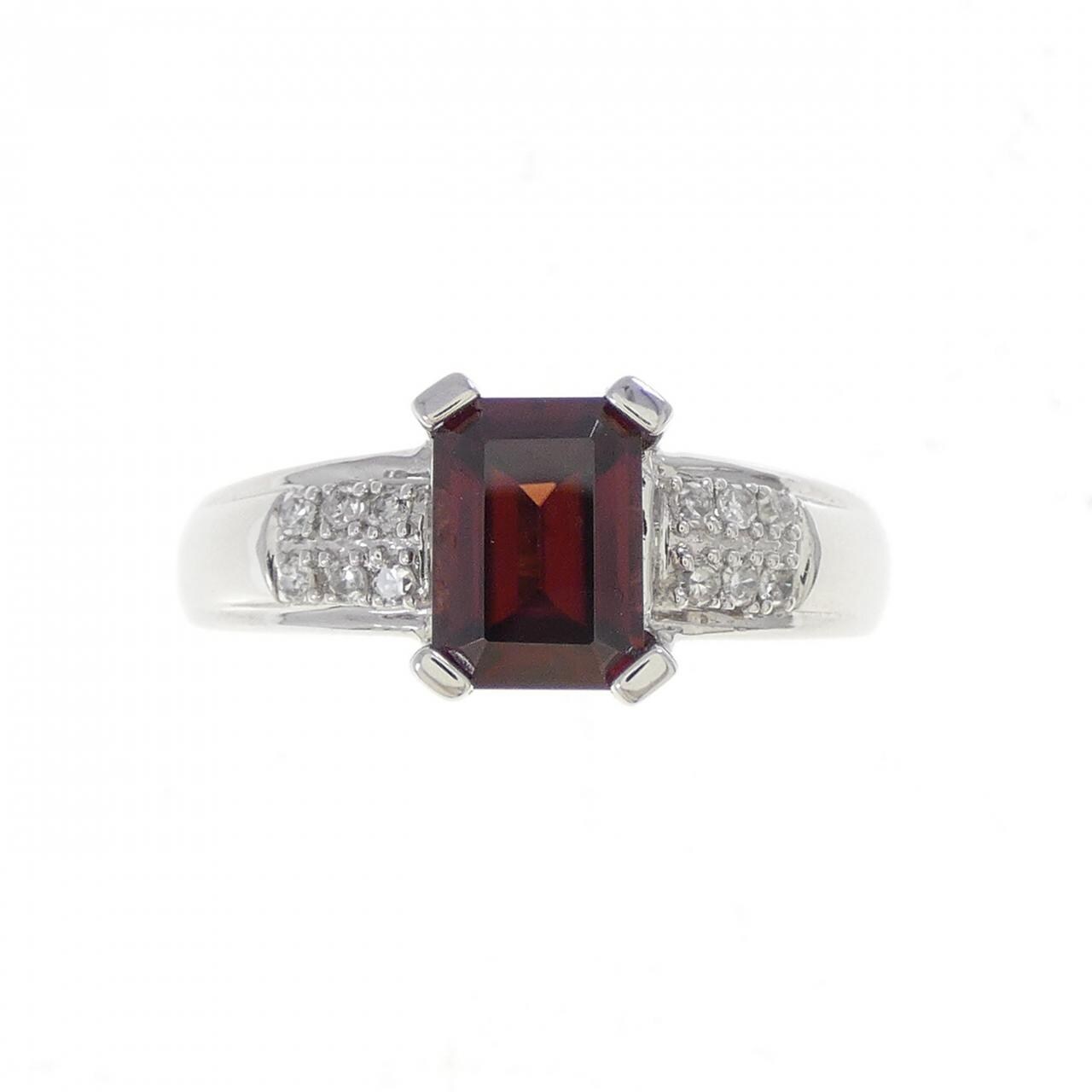 K18WG ジルコン リング