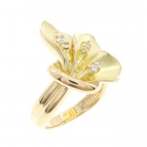 K18YG ダイヤモンド リング 0.15CT