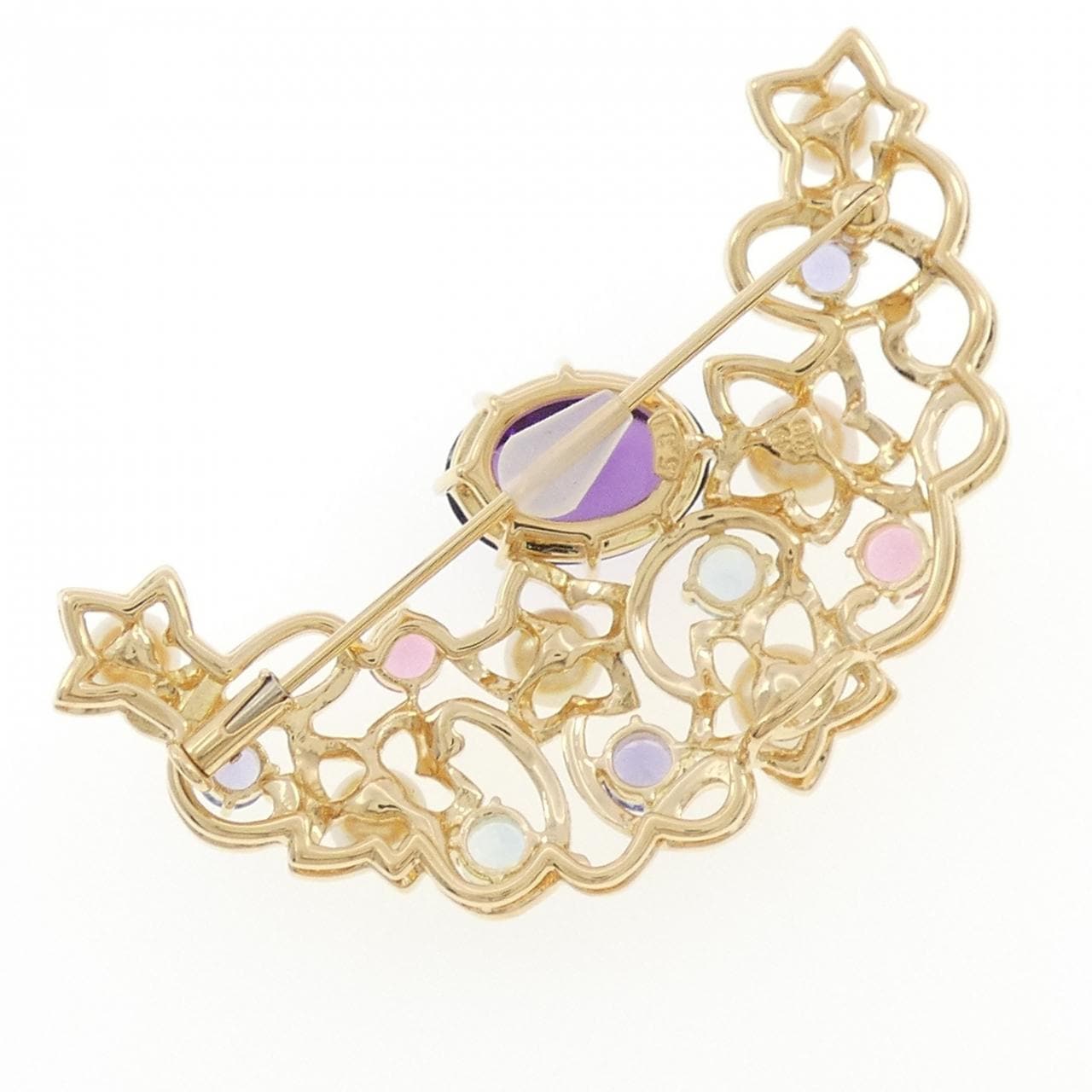 タサキ カラーストーン ブローチ