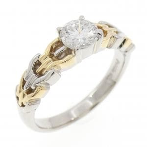 PT900/K18YG ダイヤモンド リング 0.435CT