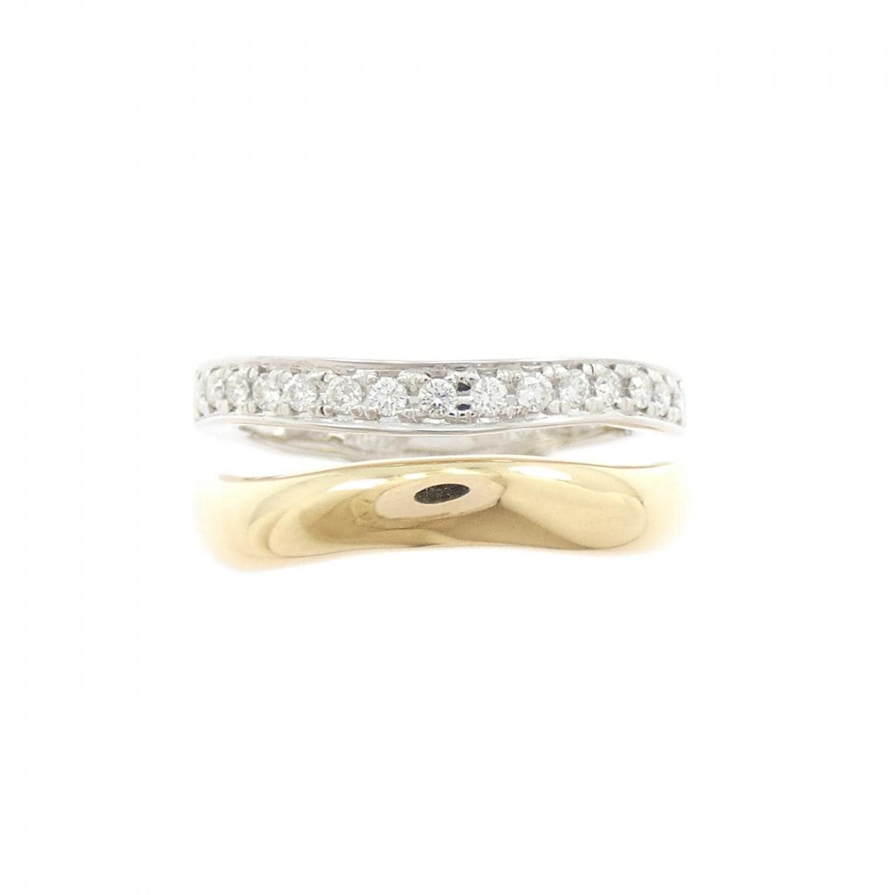 750YG/750WG ダイヤモンド リング 0.16CT