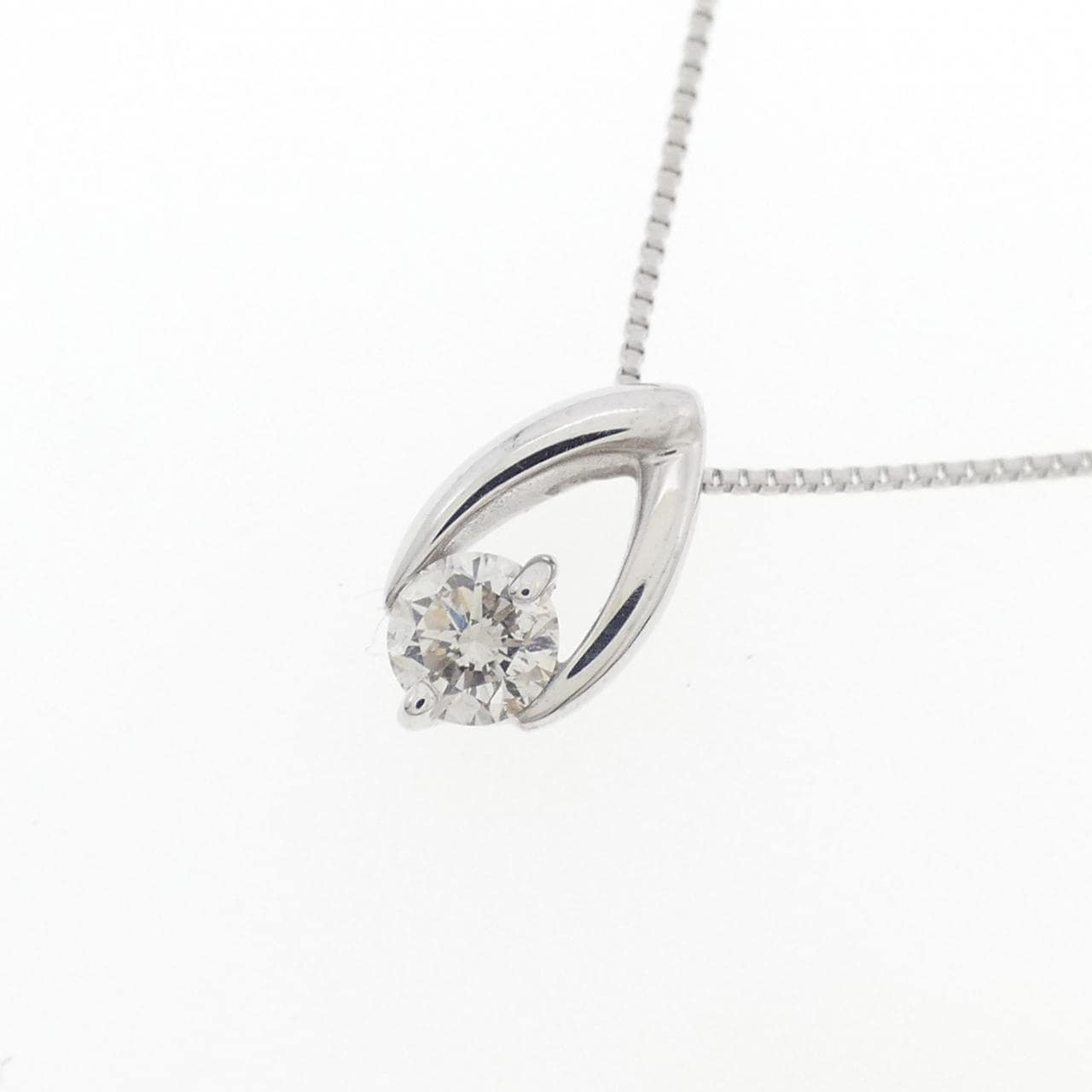 K18WG ダイヤモンド ネックレス 0.20CT