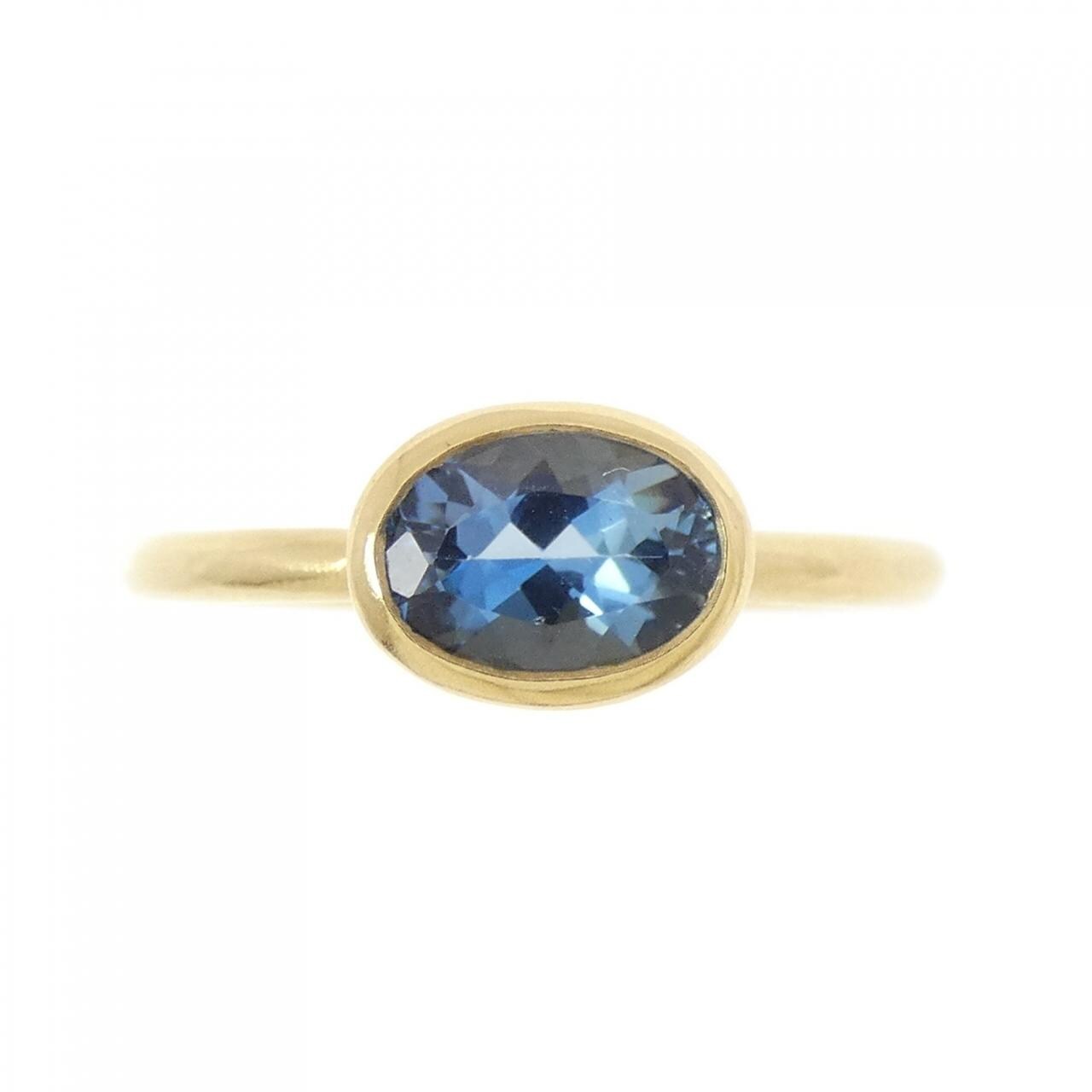 K18YG アクアマリン リング 0.70CT