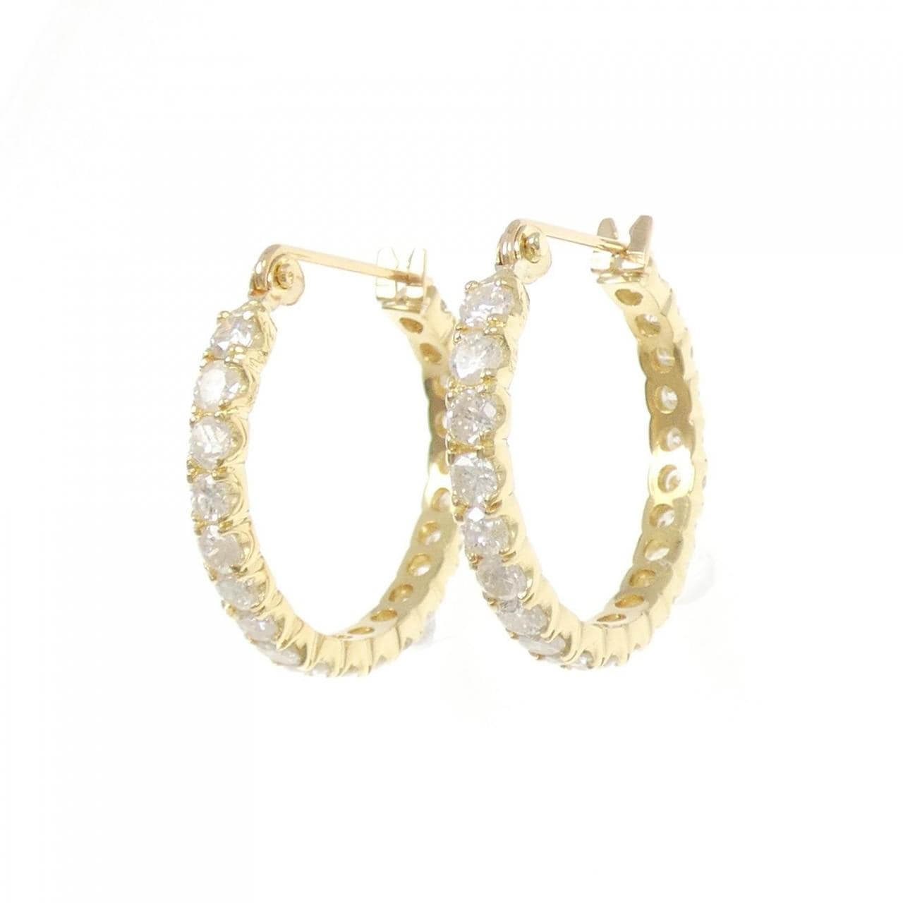 K18YG ダイヤモンド ピアス 2.24CT
