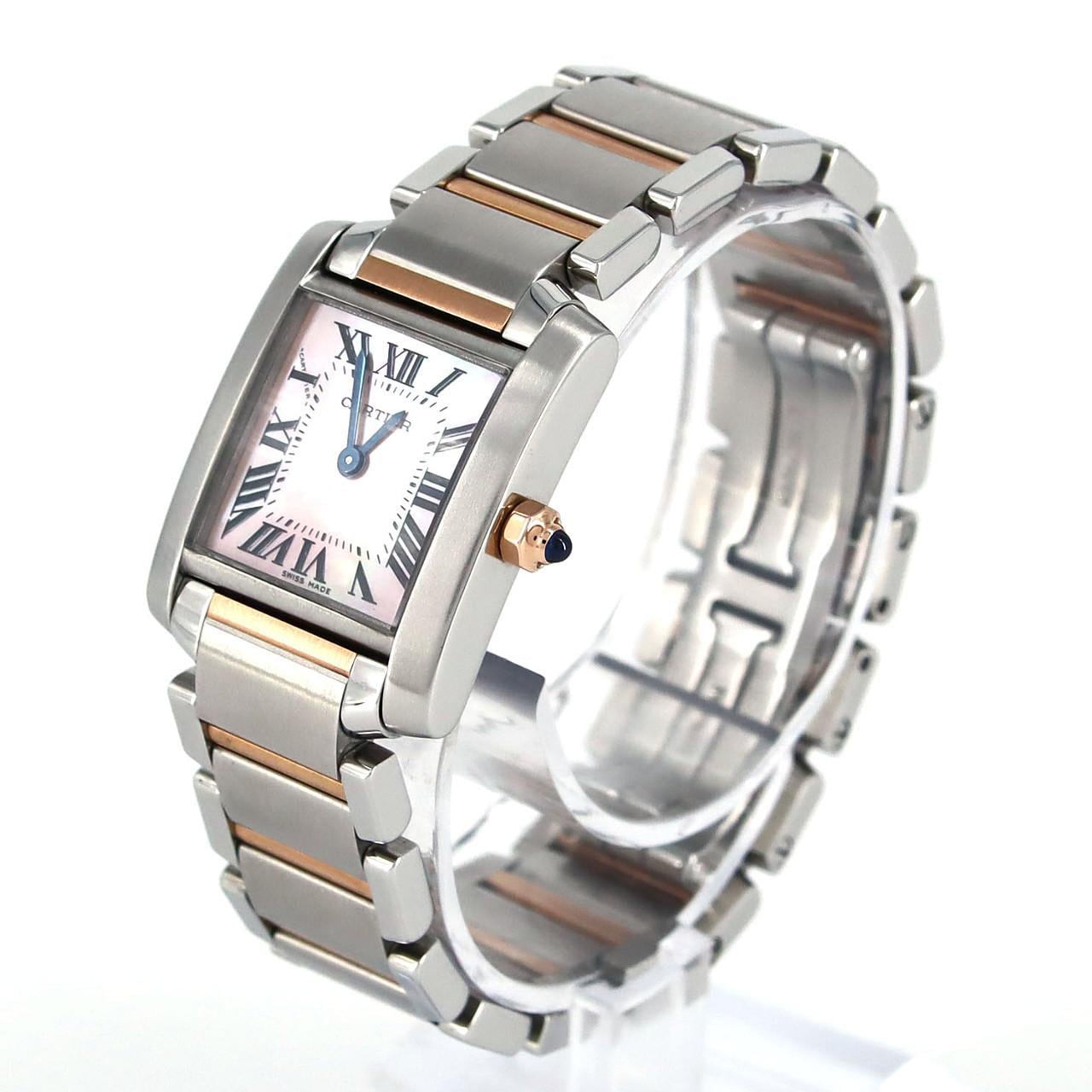 Cartier Tank Française SM PG Combi W51027Q4 SSxPG石英