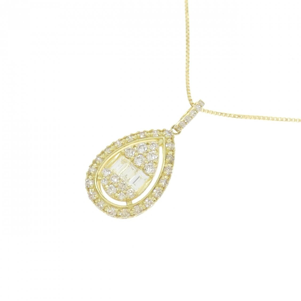 【新品】K18YG ダイヤモンド ネックレス 0.50CT