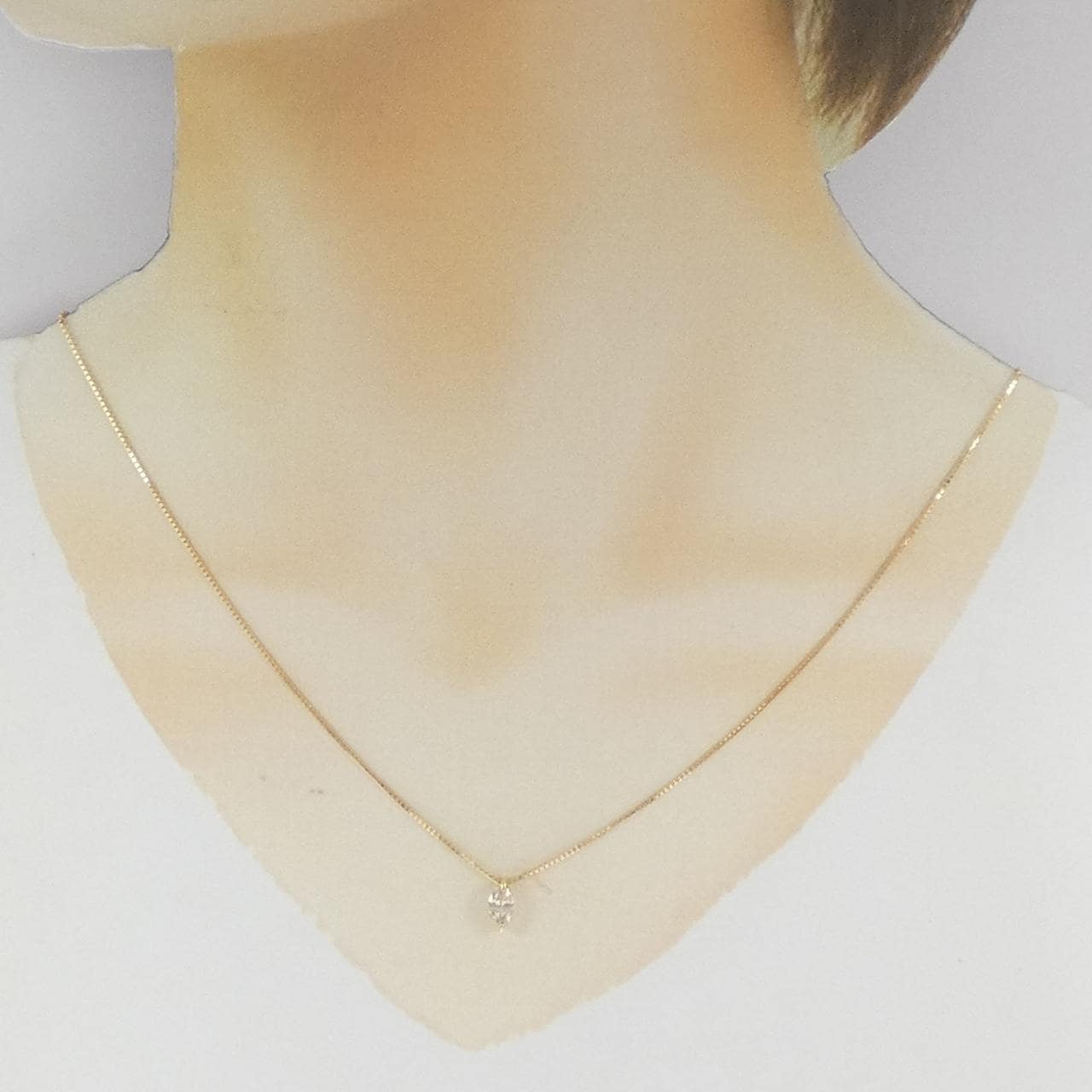 K18YG ダイヤモンド ネックレス 0.43CT