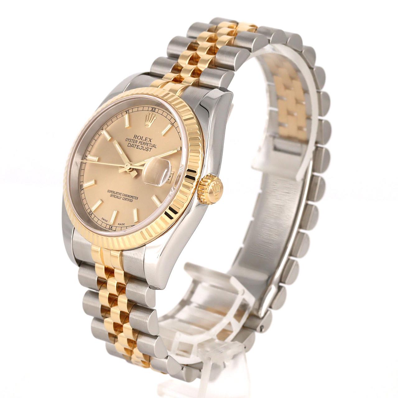 ロレックス デイトジャスト 116233 SSxYG 自動巻 F番