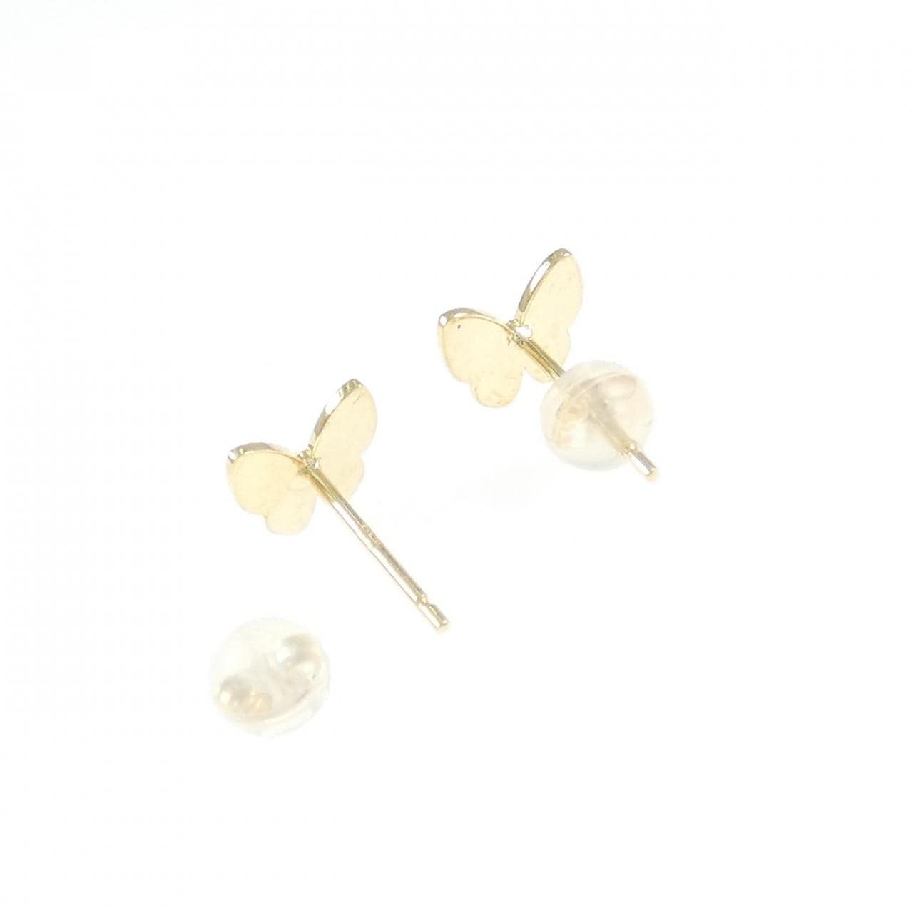 【新品】K18YG バタフライ ピアス