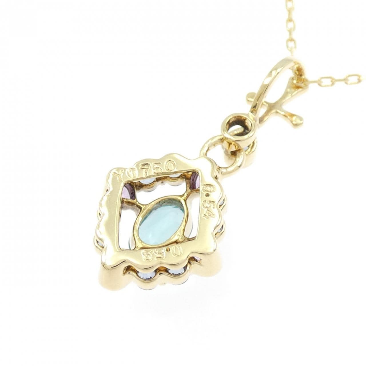 750YG/K18YG アパタイト ネックレス 0.54CT
