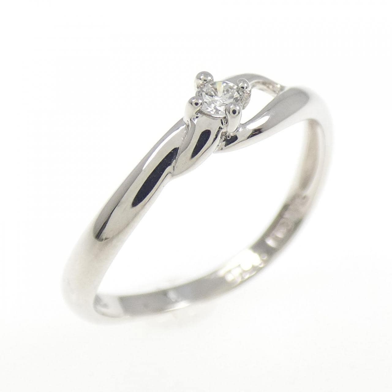 K18WG ダイヤモンド リング 0.05CT