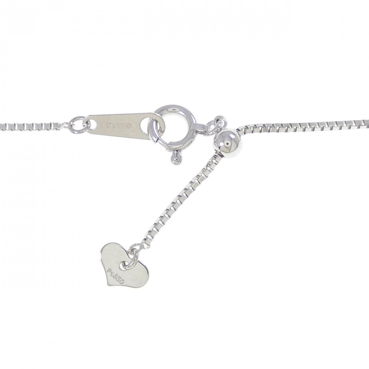 PT900/PT850 花朵钻石项链 1.11克拉