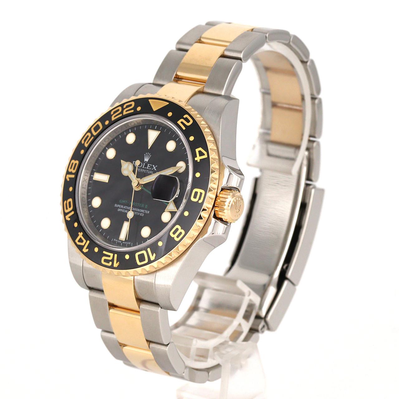 ロレックス GMTマスターⅡ 116713LN SSxYG 自動巻 V番