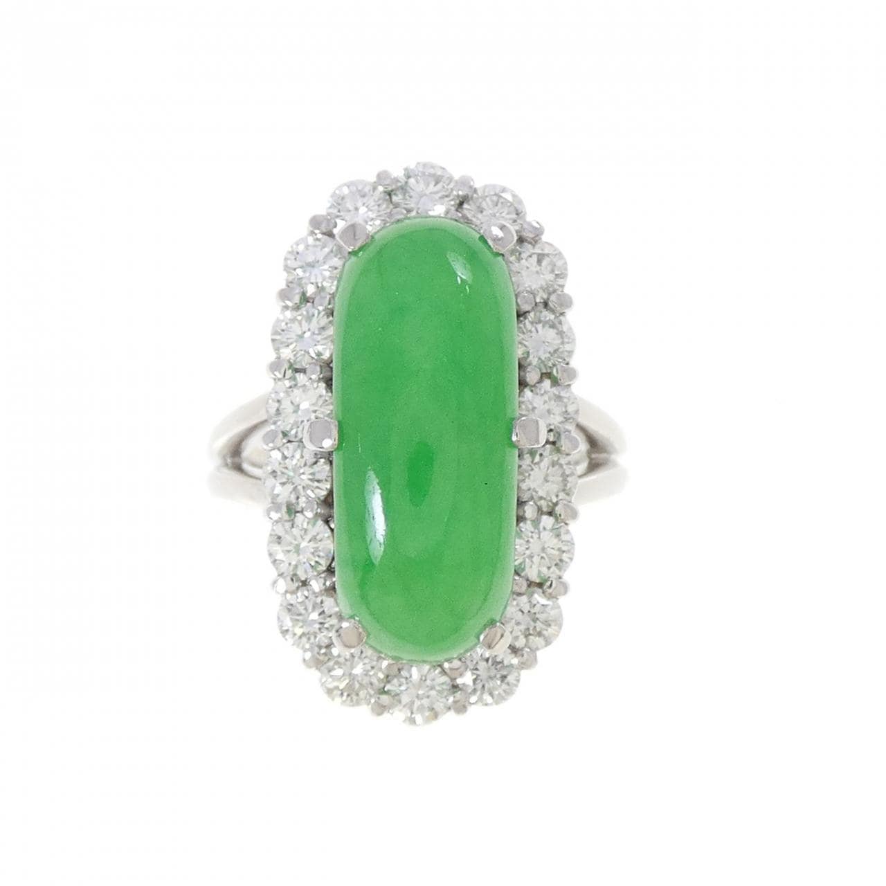 PT900 ヒスイ リング 8.641CT