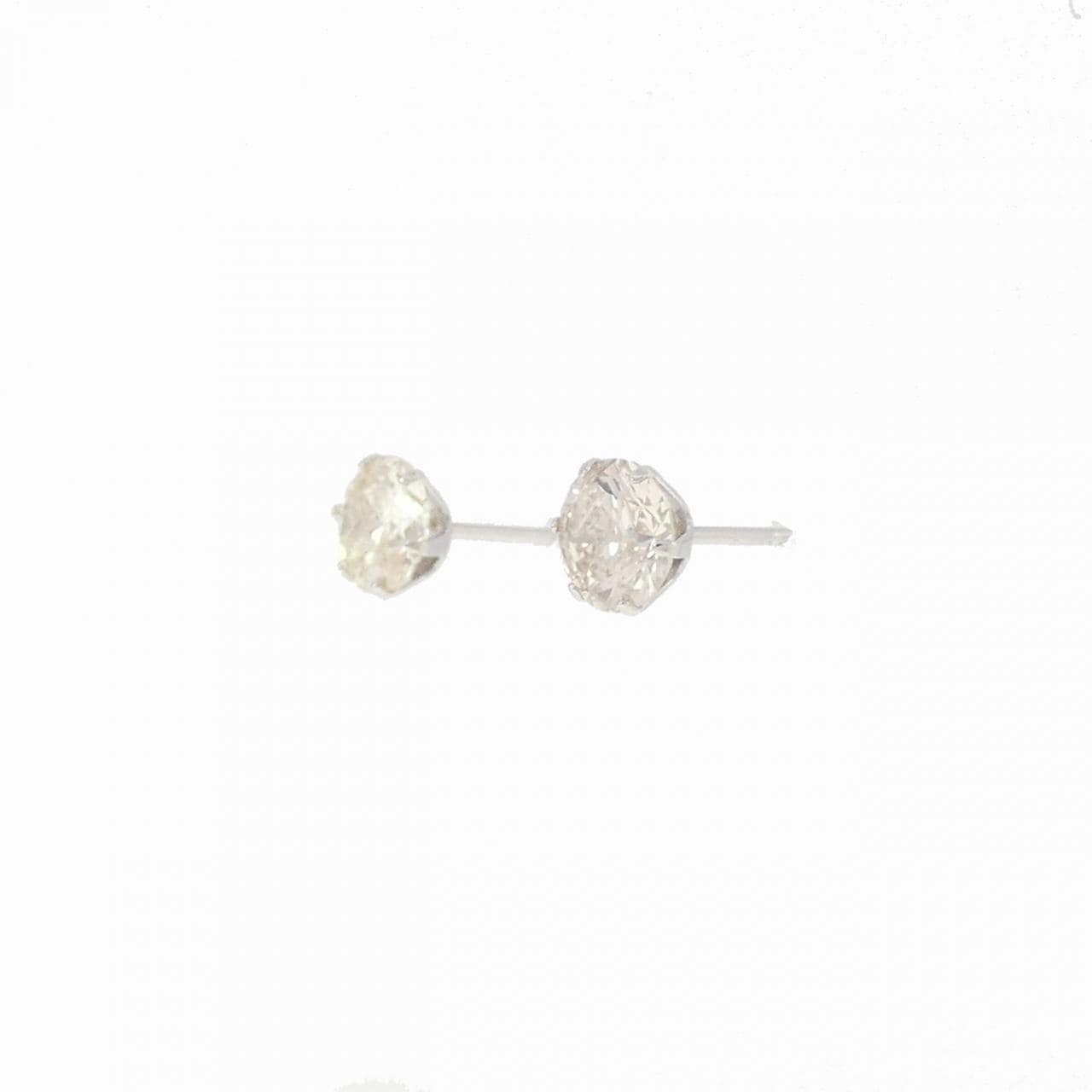 PT900 Solitaire Diamond Earrings 1.20CT